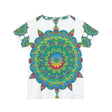 Rainbow Mandala Women's T-Shirt - Colorful & Intricate All Over Prints - Blululi