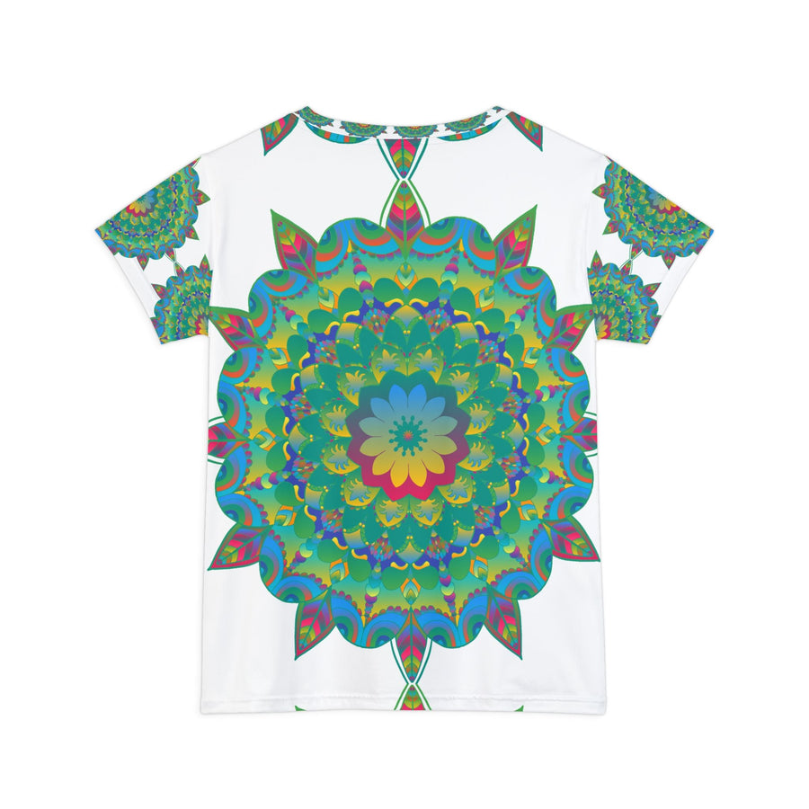 Rainbow Mandala Women's T-Shirt - Colorful & Intricate All Over Prints - Blululi