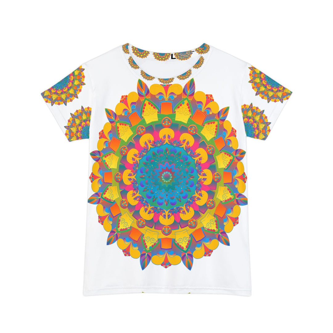 Rainbow Mandala Women's T-Shirt - Colorful & Intricate All Over Prints - Blululi