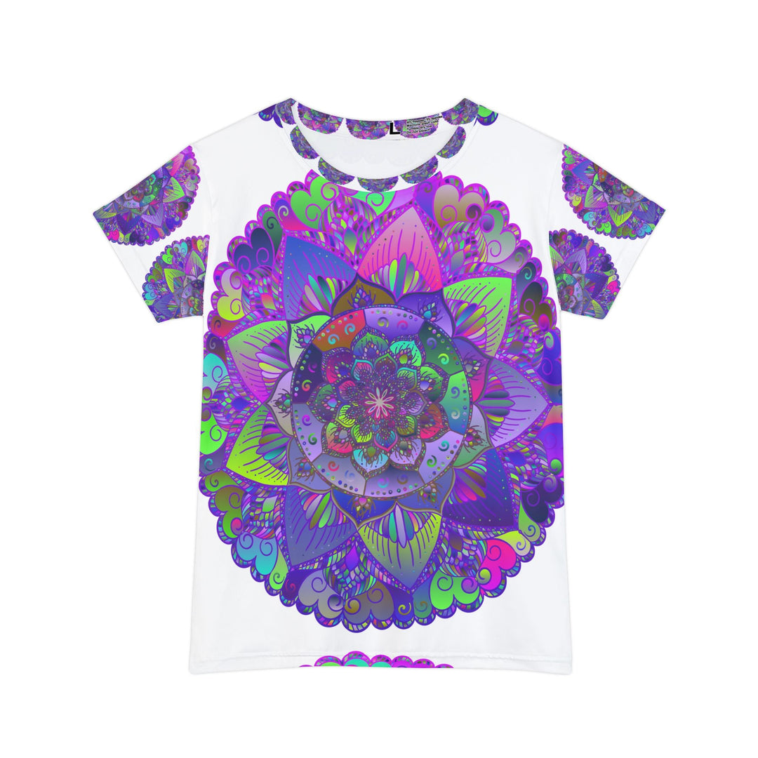 Rainbow Mandala Women's T-Shirt - Colorful & Intricate All Over Prints - Blululi