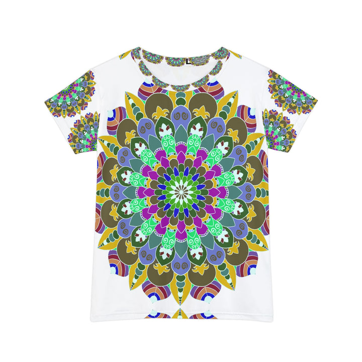 Rainbow Mandala Women's T-Shirt - Colorful & Intricate All Over Prints - Blululi