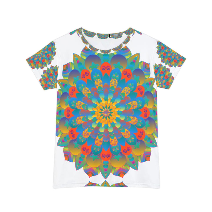 Rainbow Mandala Women's T-Shirt - Colorful & Intricate All Over Prints - Blululi