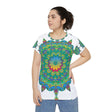 Rainbow Mandala Women's T-Shirt - Colorful & Intricate All Over Prints - Blululi