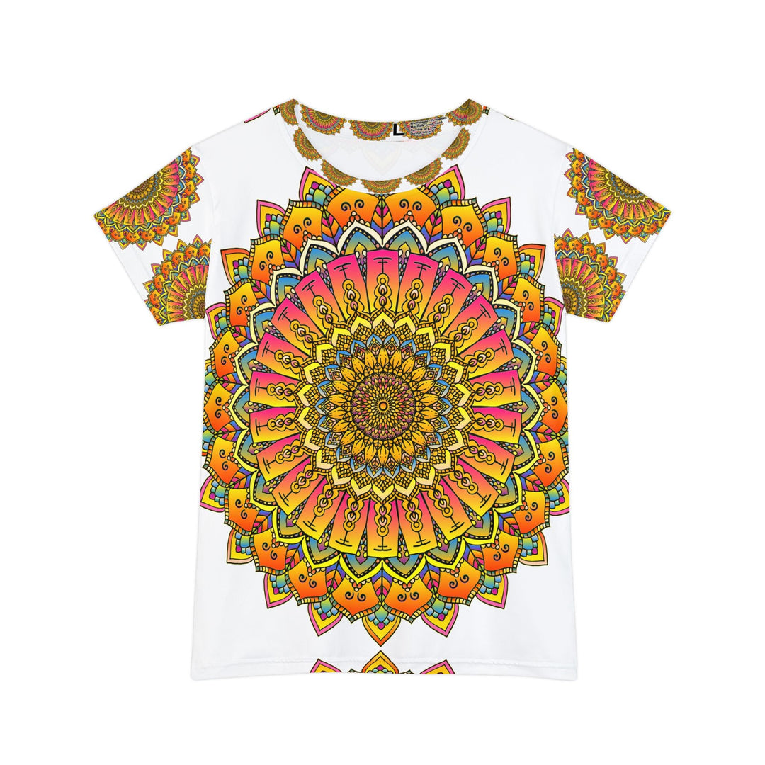 Rainbow Mandala Women's T-Shirt - Colorful & Spiritual All Over Prints - Blululi