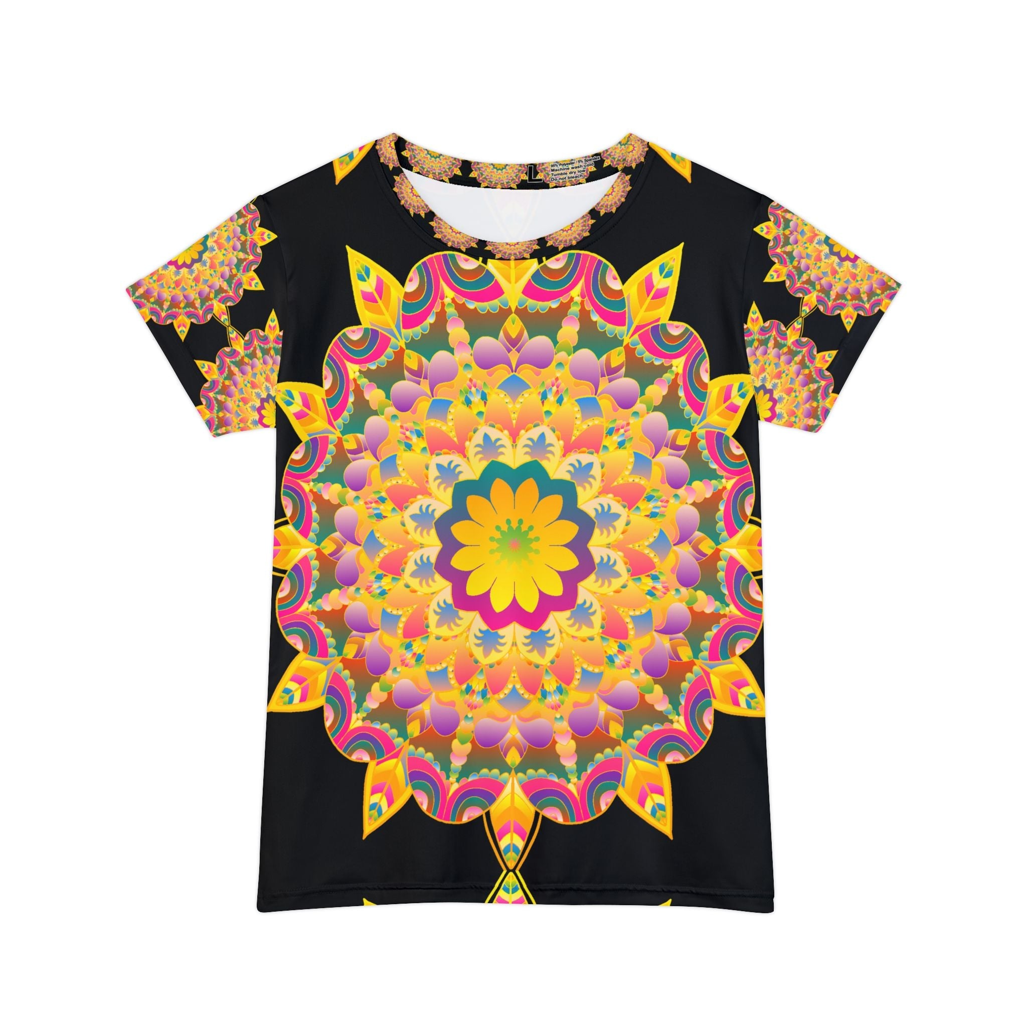 Rainbow Mandala Women's T-Shirt - Colorful & Unique All Over Prints - Blululi