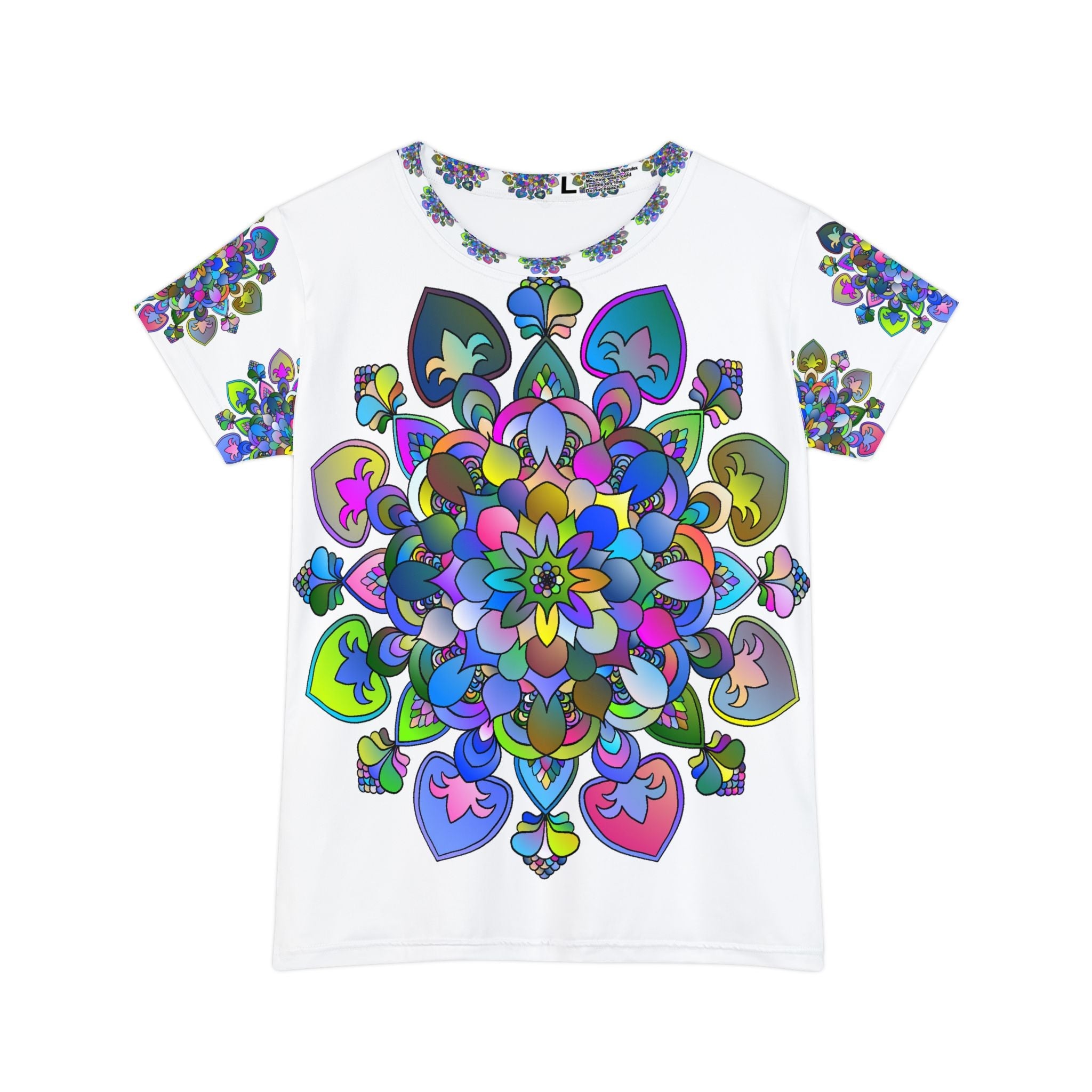 Rainbow Mandala Women's T-Shirt - Colorful & Vibrant All Over Prints - Blululi