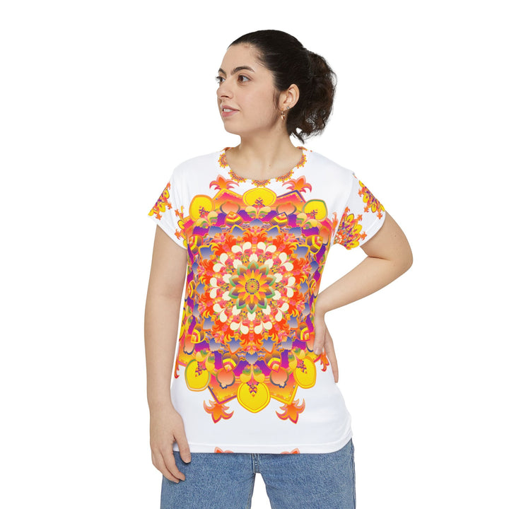 Rainbow Mandala Women's T-Shirt - Colorful & Vibrant All Over Prints - Blululi