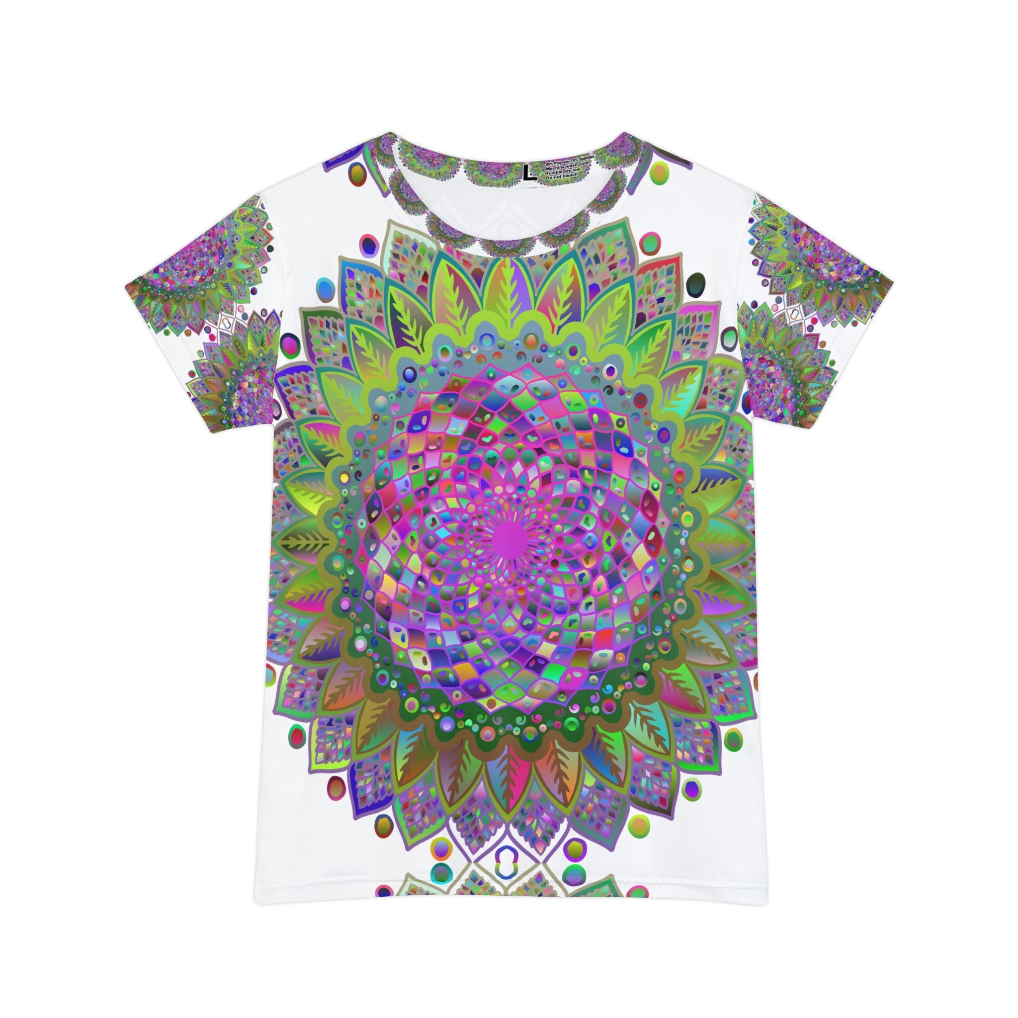 Rainbow Mandala Women's T-Shirt - Colorful & Vibrant All Over Prints - Blululi