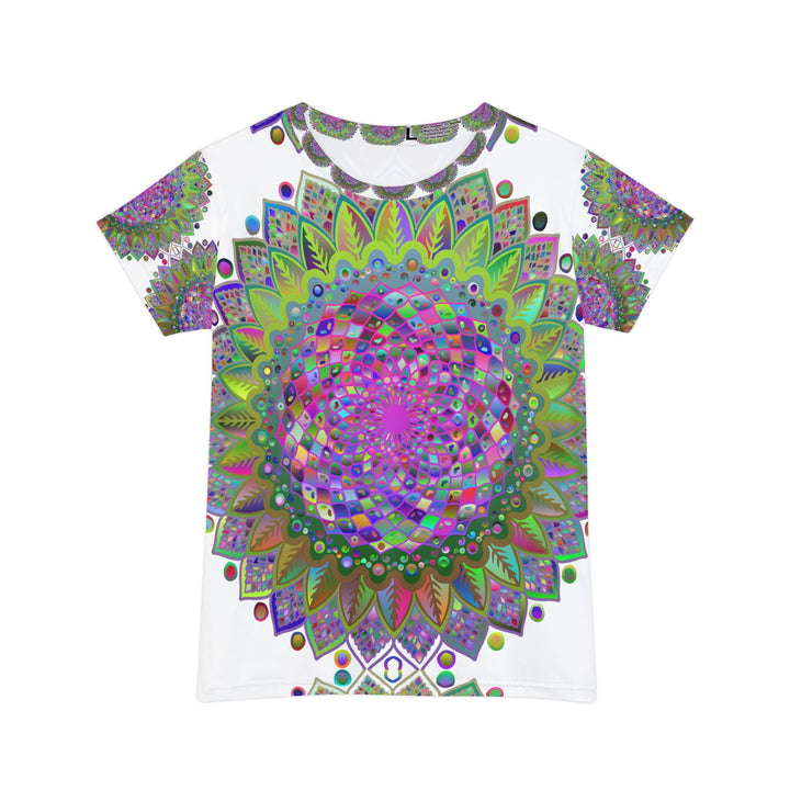 Rainbow Mandala Women's T-Shirt - Colorful & Vibrant All Over Prints - Blululi