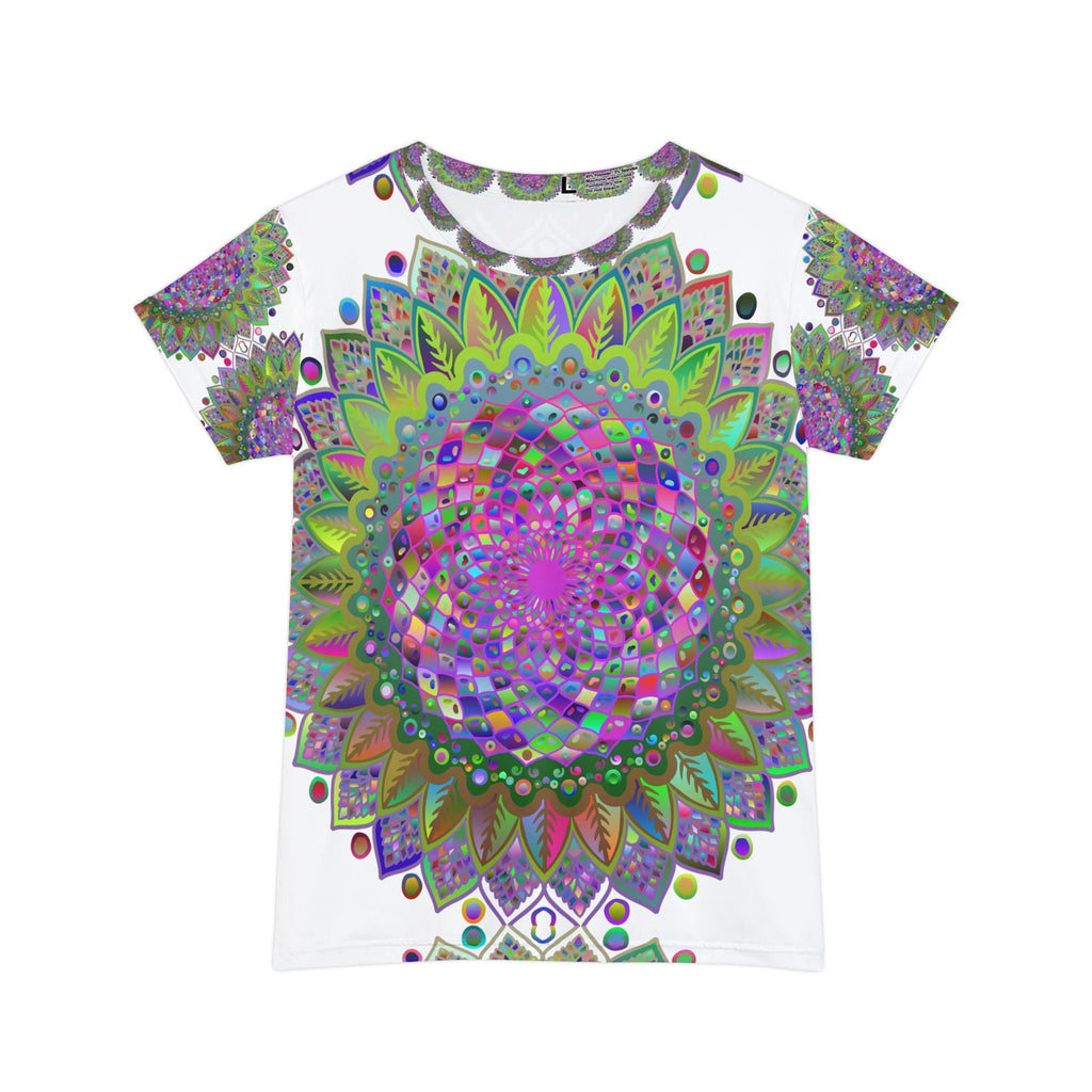 Rainbow Mandala Women's T-Shirt - Colorful & Vibrant All Over Prints - Blululi