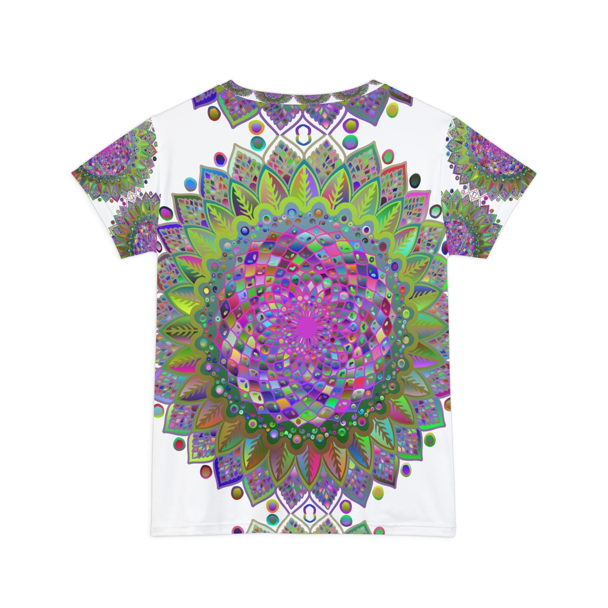 Rainbow Mandala Women's T-Shirt - Colorful & Vibrant All Over Prints - Blululi