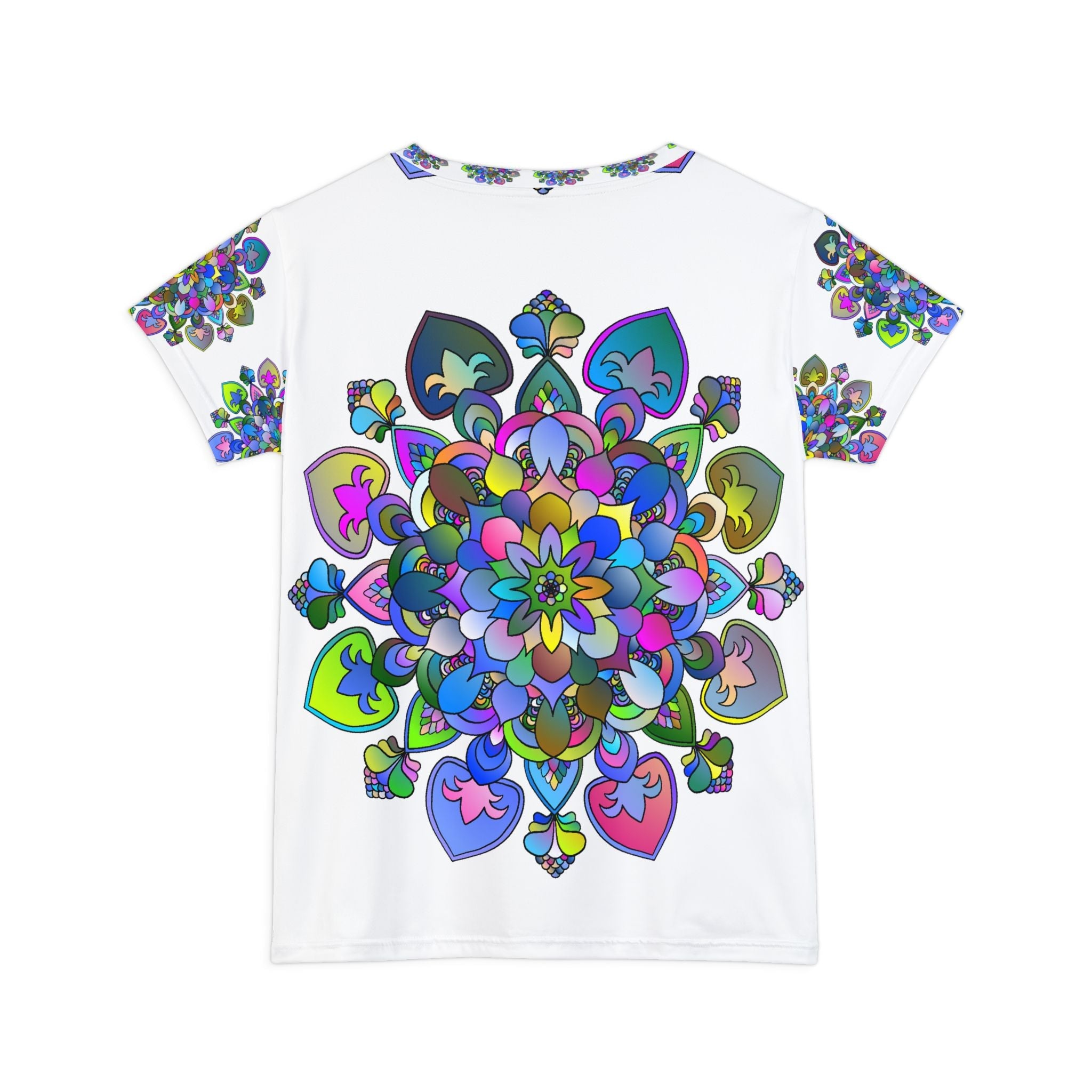 Rainbow Mandala Women's T-Shirt - Colorful & Vibrant All Over Prints - Blululi