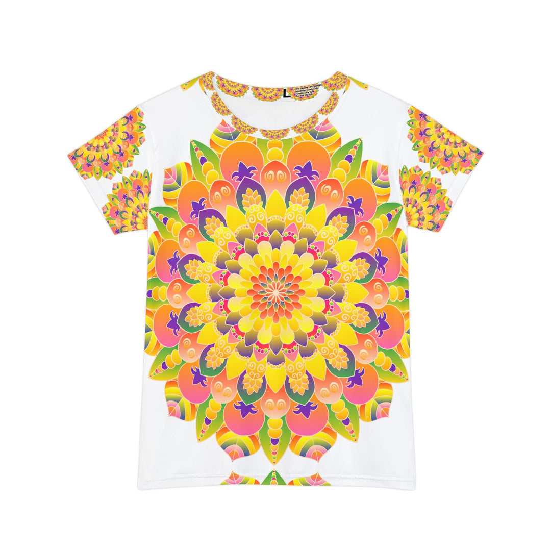 Rainbow Mandala Women's T-Shirt - Colorful & Vibrant All Over Prints - Blululi