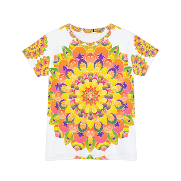 Rainbow Mandala Women's T-Shirt - Colorful & Vibrant All Over Prints - Blululi