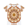 Rainbow Mandala Women's T-Shirt - Floral Art All Over Prints - Blululi