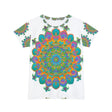 Rainbow Mandala Women's T-Shirt - Floral Art All Over Prints - Blululi