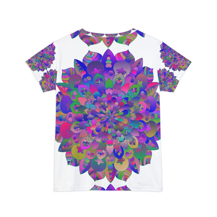 Rainbow Mandala Women's T-Shirt - Harmony & Balance All Over Prints - Blululi