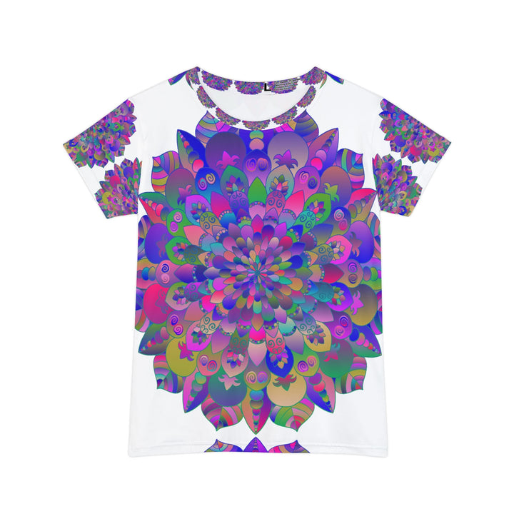 Rainbow Mandala Women's T-Shirt - Harmony & Balance All Over Prints - Blululi