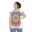 Rainbow Mandala Women's T-Shirt - Peace & Harmony All Over Prints - Blululi