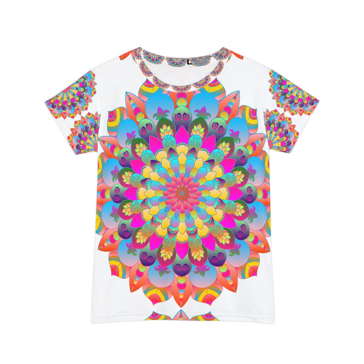 Rainbow Mandala Women's T-Shirt - Peace & Harmony All Over Prints - Blululi