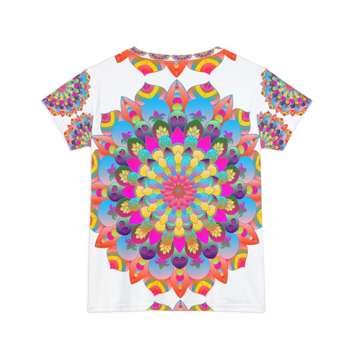 Rainbow Mandala Women's T-Shirt - Peace & Harmony All Over Prints - Blululi