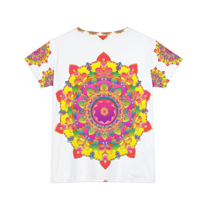 Rainbow Mandala Women's T-Shirt - Psychedelic Art All Over Prints - Blululi