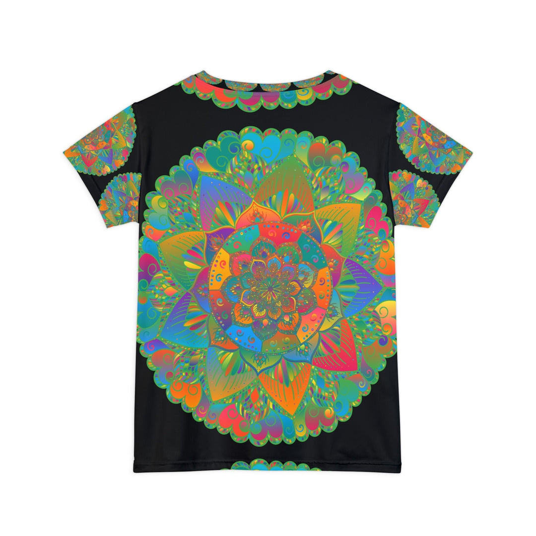 Rainbow Mandala Women's T-Shirt - Short Sleeve All Over Prints - Blululi