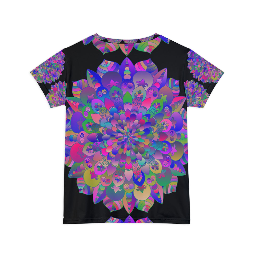 Rainbow Mandala Women's T-Shirt - Short Sleeve All Over Prints - Blululi