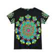 Rainbow Mandala Women's T-Shirt - Short Sleeve All Over Prints - Blululi