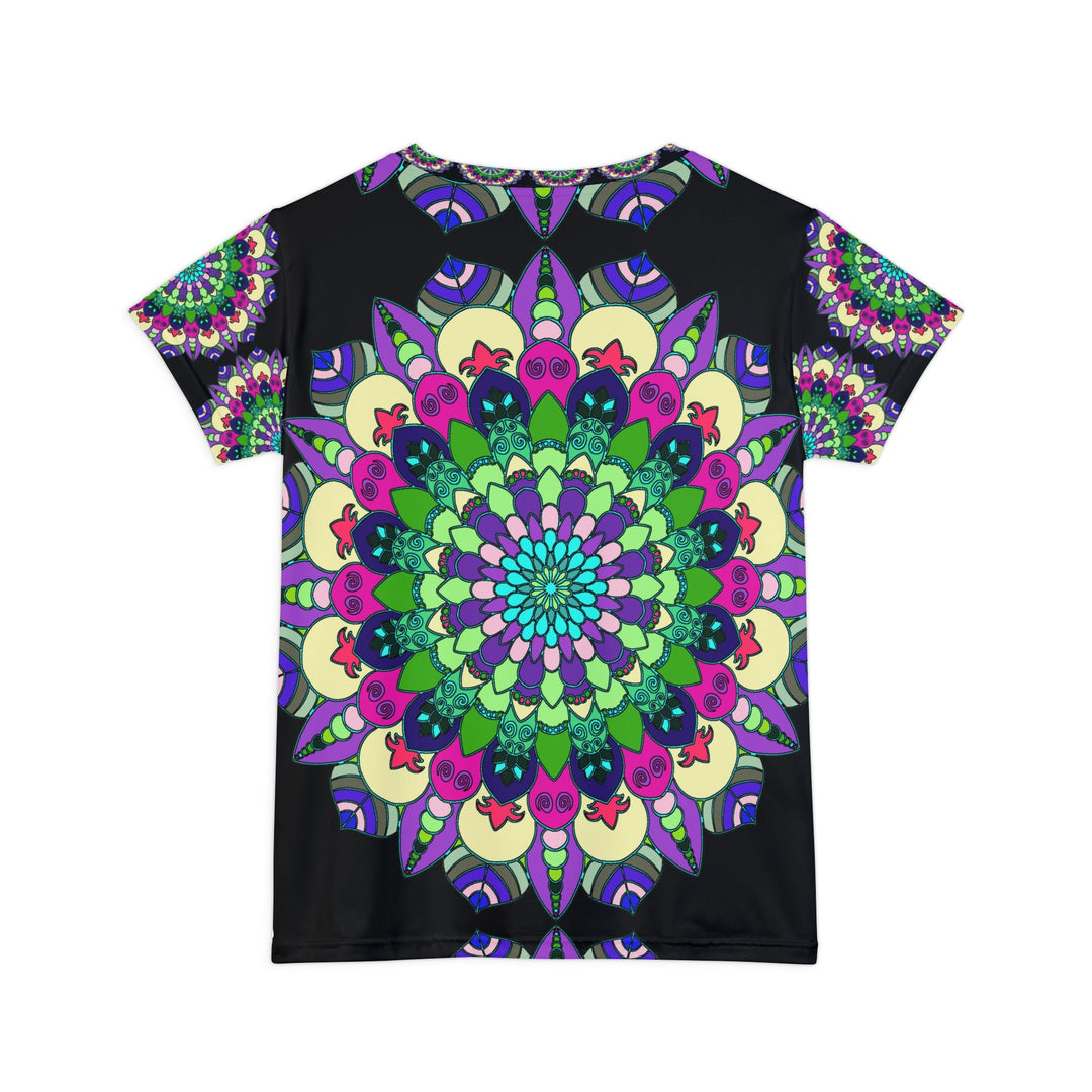 Rainbow Mandala Women's T-Shirt - Short Sleeve All Over Prints - Blululi