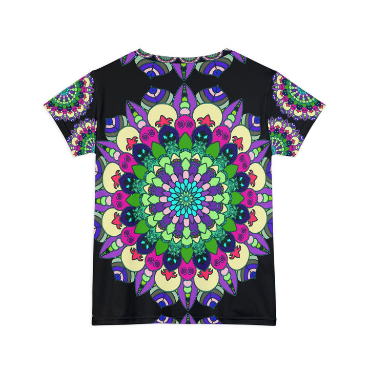 Rainbow Mandala Women's T-Shirt - Short Sleeve All Over Prints - Blululi