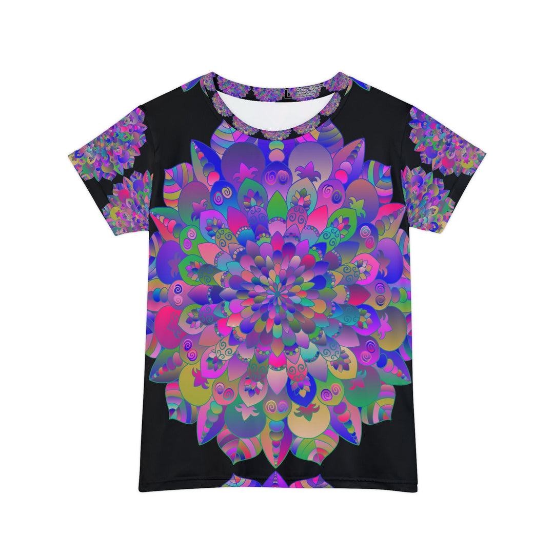 Rainbow Mandala Women's T-Shirt - Short Sleeve All Over Prints - Blululi