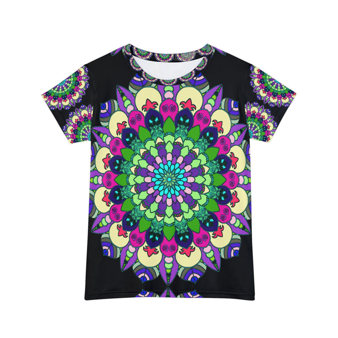 Rainbow Mandala Women's T-Shirt - Short Sleeve All Over Prints - Blululi