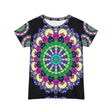 Rainbow Mandala Women's T-Shirt - Short Sleeve All Over Prints - Blululi