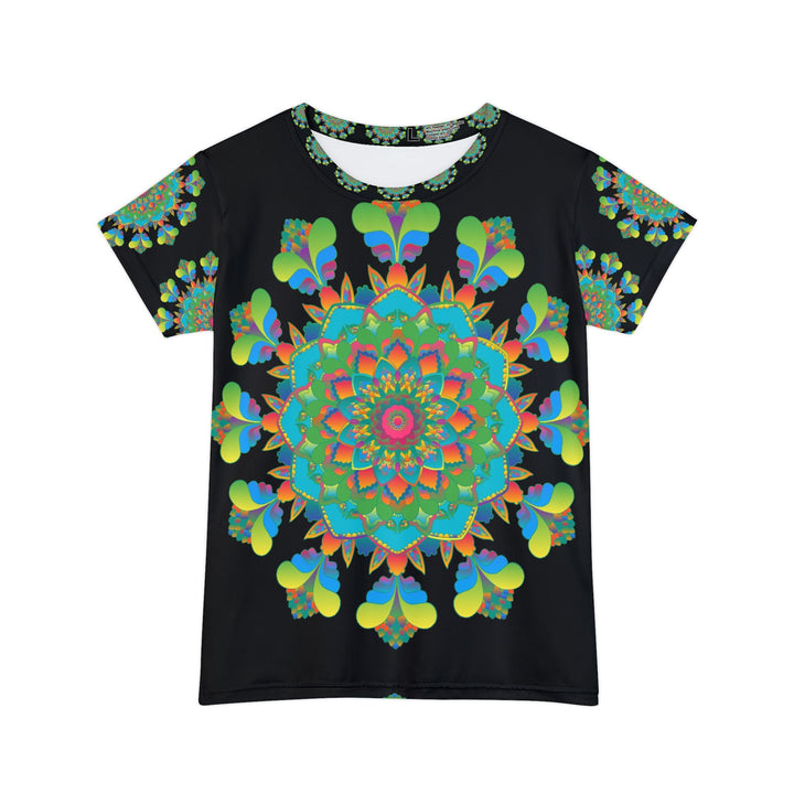 Rainbow Mandala Women's T-Shirt - Short Sleeve All Over Prints - Blululi