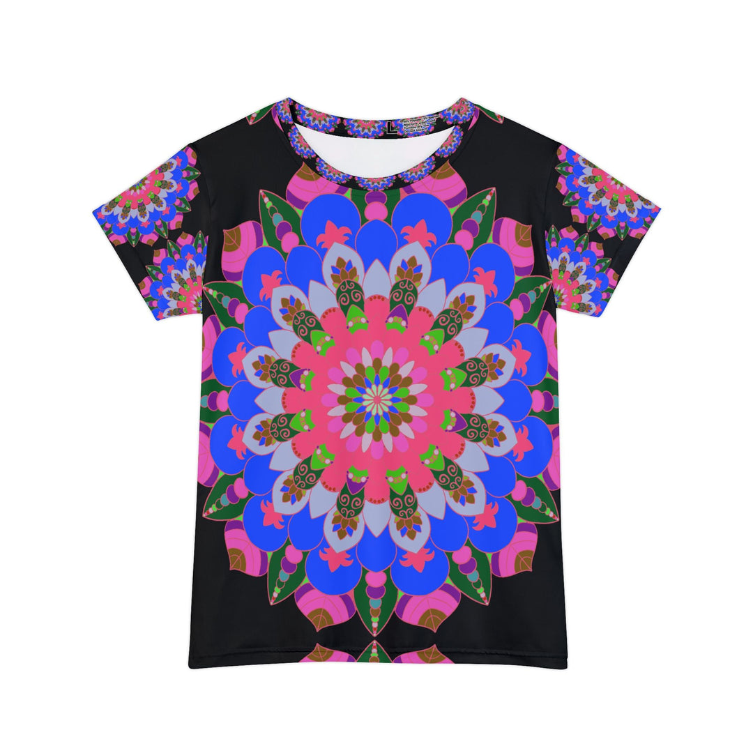 Rainbow Mandala Women's T-Shirt - Spiritual Art All Over Prints - Blululi