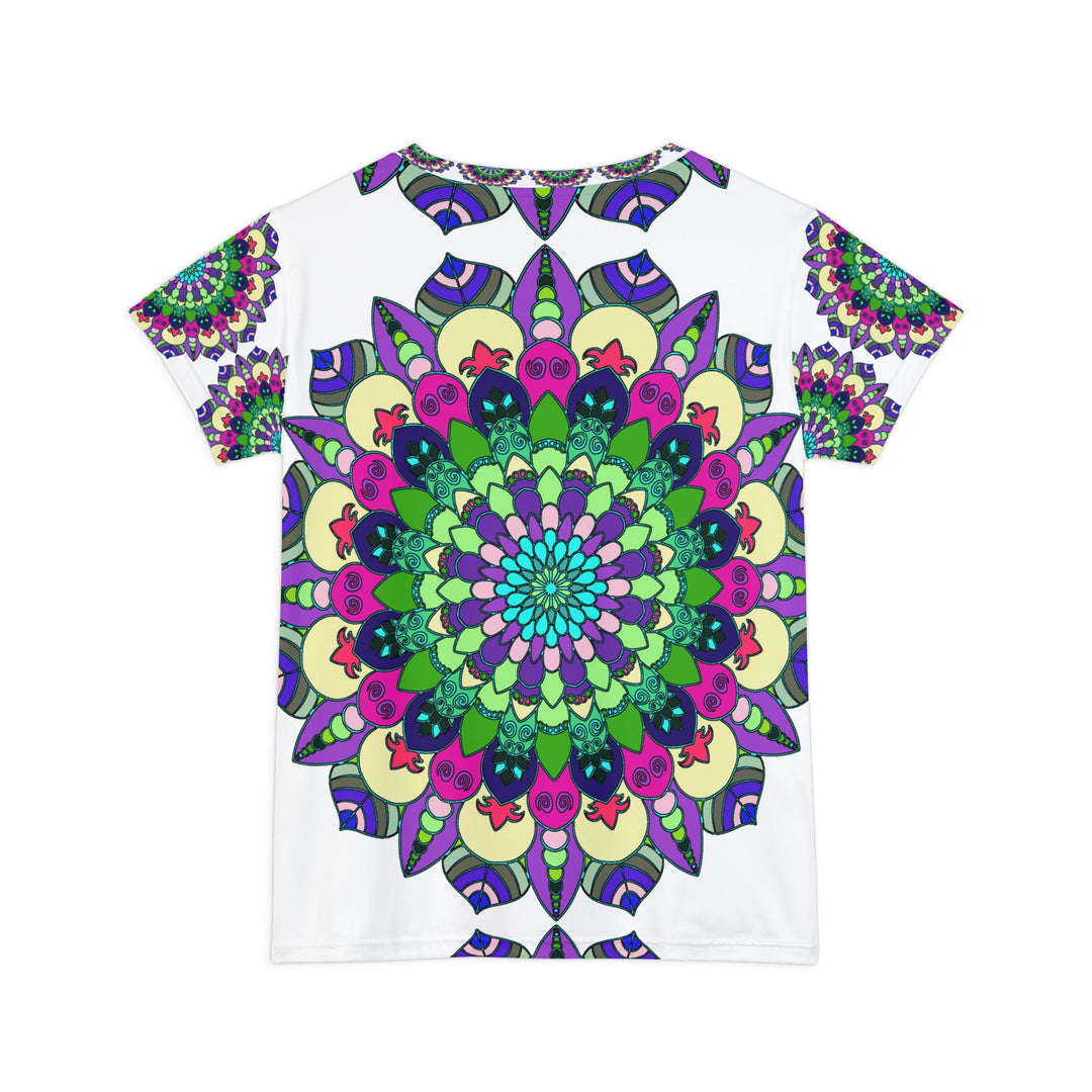 Rainbow Mandala Women's T-Shirt - Spiritual Art All Over Prints - Blululi