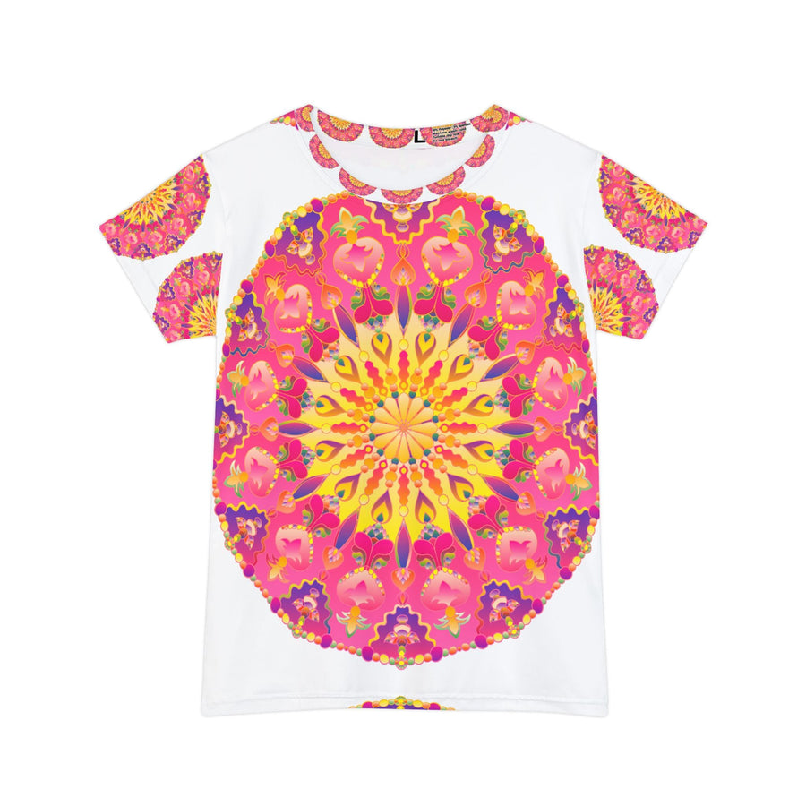 Rainbow Mandala Women's T-Shirt - Spiritual Art All Over Prints - Blululi