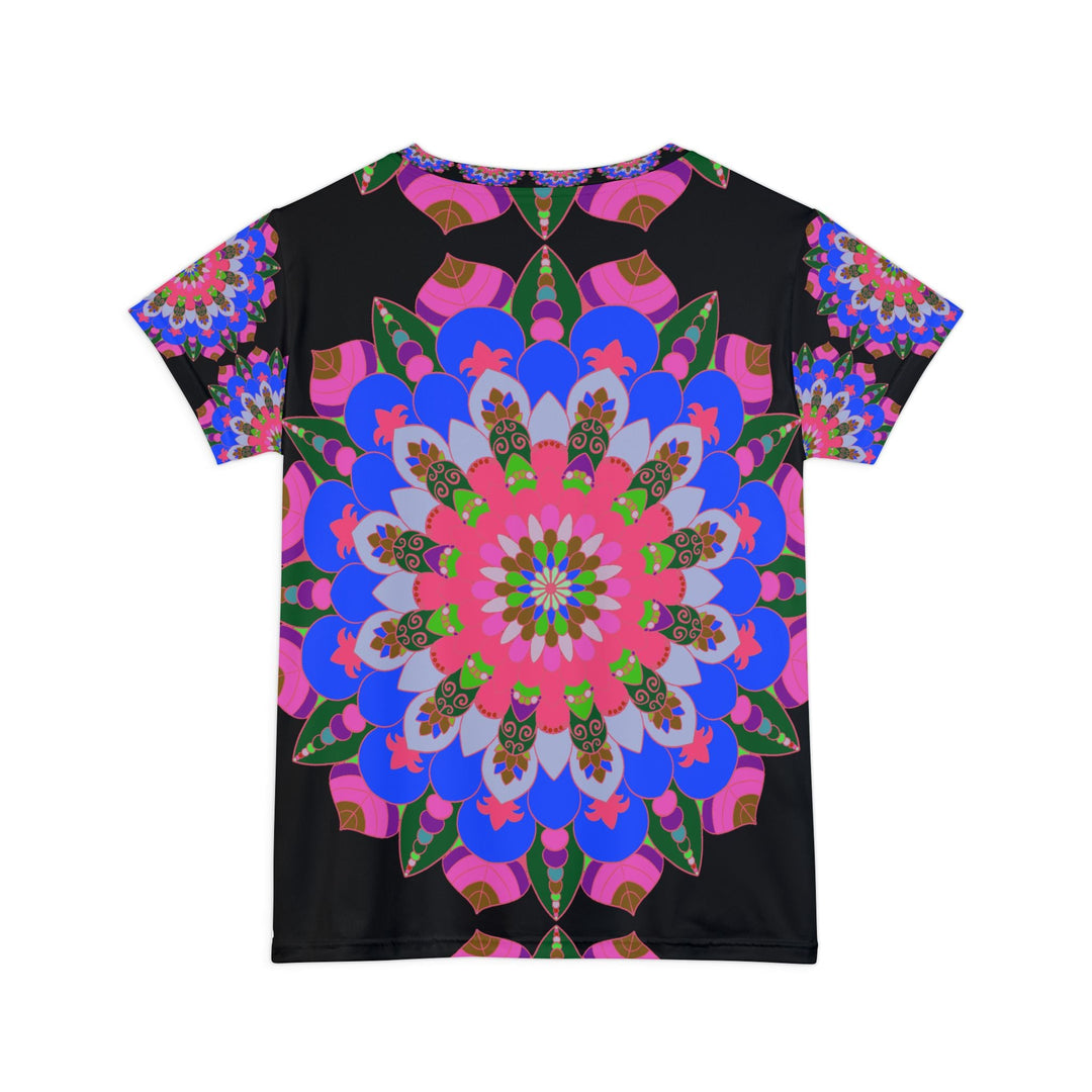 Rainbow Mandala Women's T-Shirt - Spiritual Art All Over Prints - Blululi