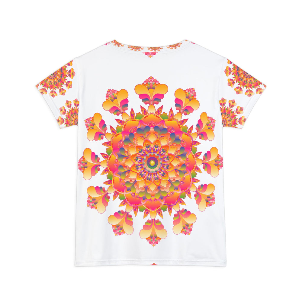 Rainbow Mandala Women's T-Shirt - Vibrant Art All Over Prints - Blululi