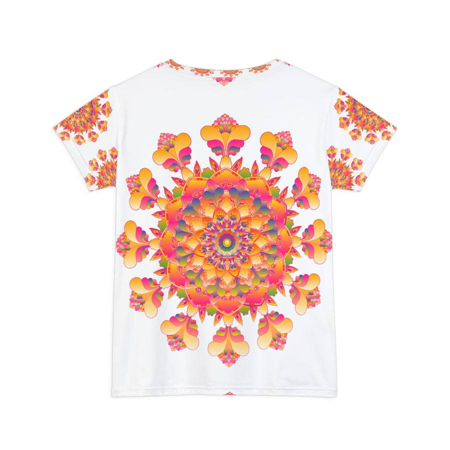Rainbow Mandala Women's T-Shirt - Vibrant Art All Over Prints - Blululi