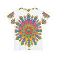 Rainbow Mandala Women's T-Shirt - Vibrant Art All Over Prints - Blululi