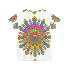 Rainbow Mandala Women's T-Shirt - Vibrant Art All Over Prints - Blululi