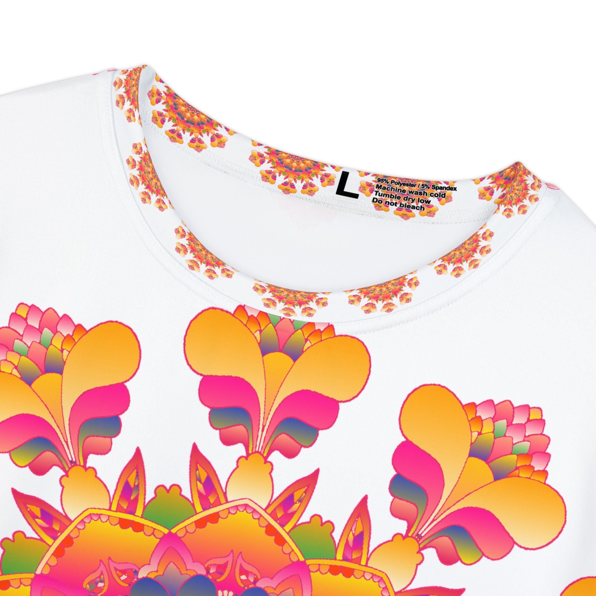 Rainbow Mandala Women's T-Shirt - Vibrant Art All Over Prints - Blululi