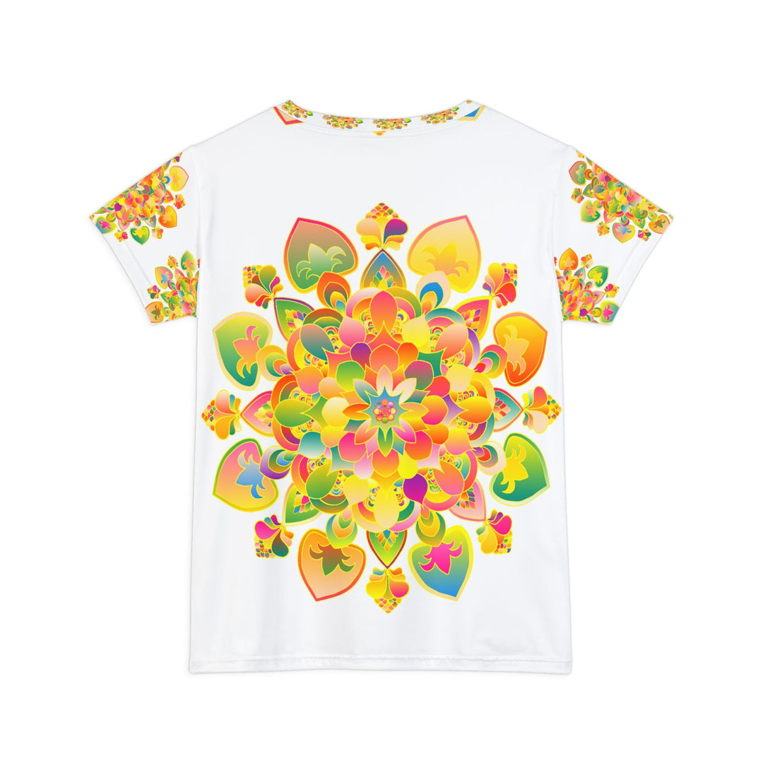 Rainbow Mandala Women's T-Shirt - Vibrant & Colorful All Over Prints - Blululi