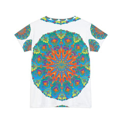Rainbow Mandala Women's T-Shirt - Vibrant & Intricate All Over Prints - Blululi