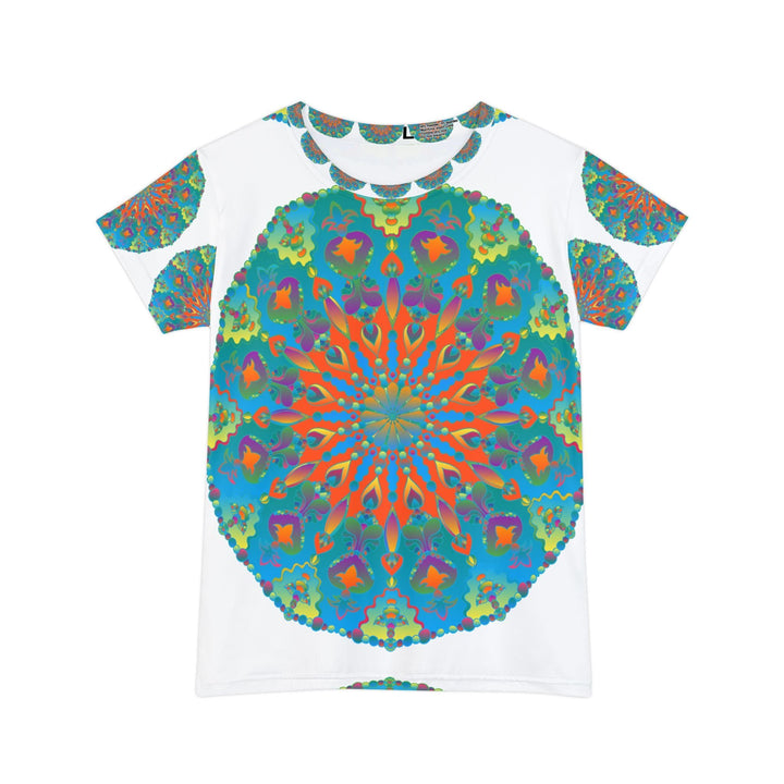 Rainbow Mandala Women's T-Shirt - Vibrant & Intricate All Over Prints - Blululi