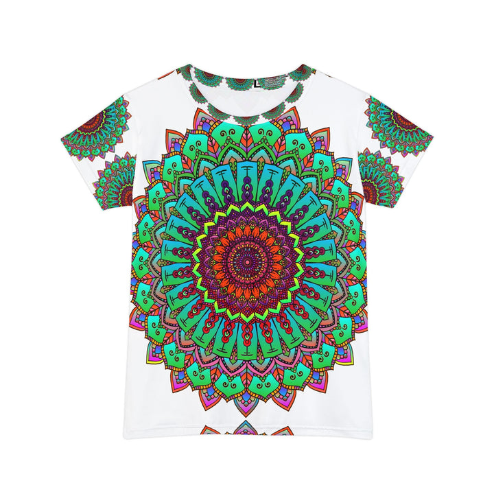 Rainbow Mandala Women's T-Shirt - Vibrant & Intricate All Over Prints - Blululi