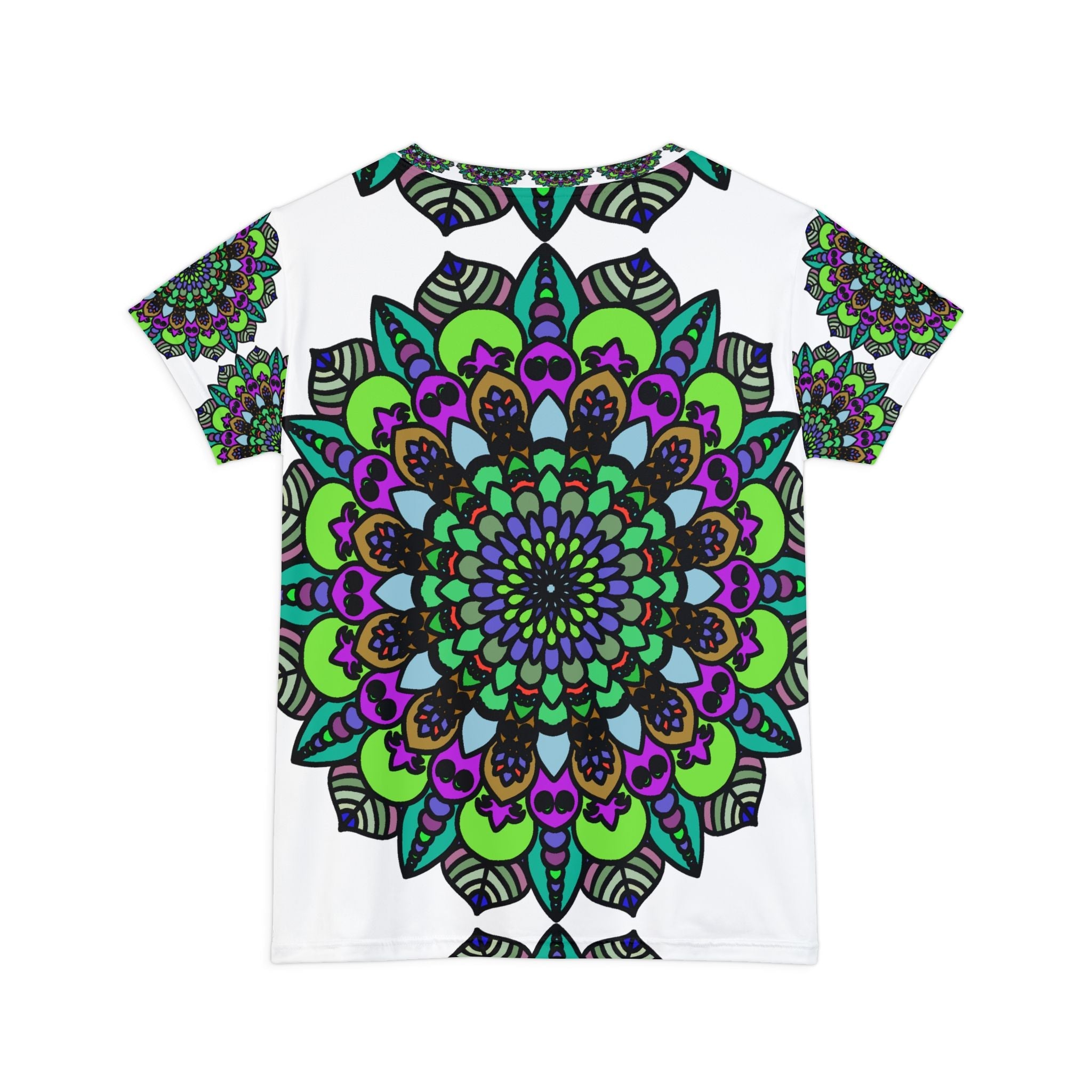 Rainbow Mandala Women's T-Shirt - Vibrant & Peaceful All Over Prints - Blululi