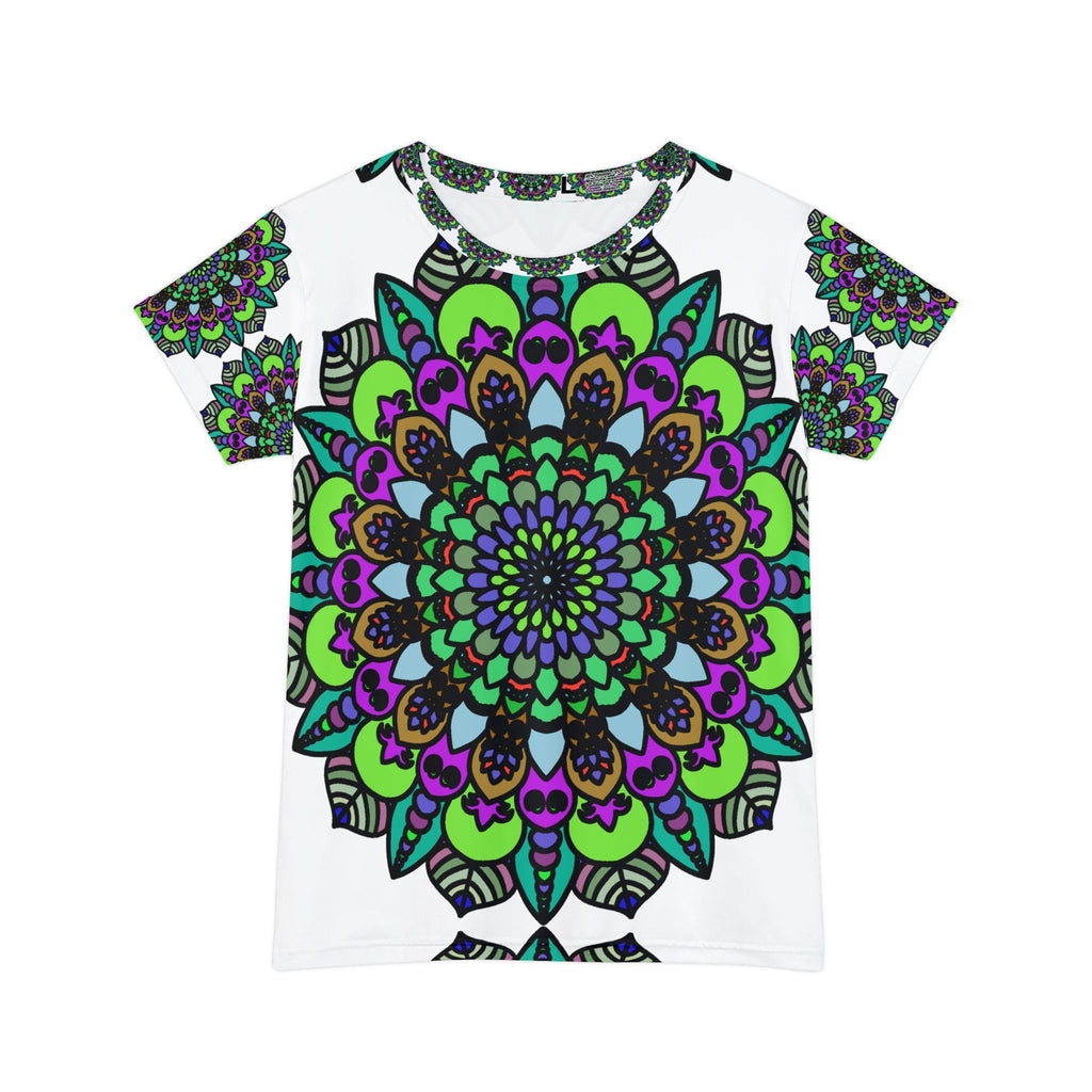 Rainbow Mandala Women's T-Shirt - Vibrant & Peaceful All Over Prints - Blululi